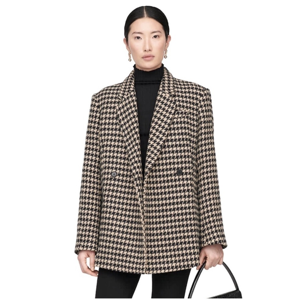 Anine Bing Kaia Blazer, houndstooth